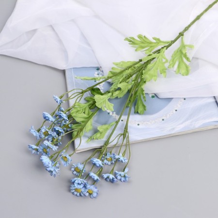 Artificial flowers "Matrikaria" d-2 cm 40 cm, blue