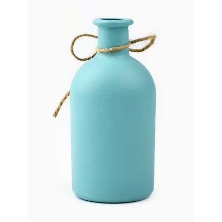 Vase for flowers glass "Happiness with you", blue 13.4 x 6.1 cm, 250 ml-4