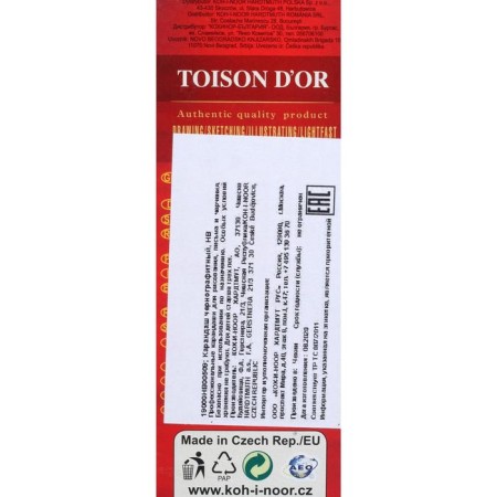 Pencil Professional Chernographic 2.0 mm, Koh-I-Noor 1900 NV, L = 175 mm-4