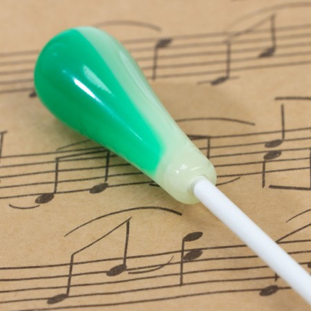 Music Life conductor wand, 38.5 x 2 cm, green handle-2