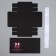 Gift folding box, packaging, “real man”, 15 x 15 x 15 cm