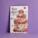 Postcard "On Birthday" Tiring, Cake, 12 x 18 cm