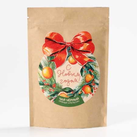 Tea 50 g in Kraft Pack "Orange Wreath"-3