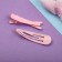Hair Set "Militsa" 4 pcs (invisible 2 pcs - 5 cm, elastic band 2 pcs) classic, pink