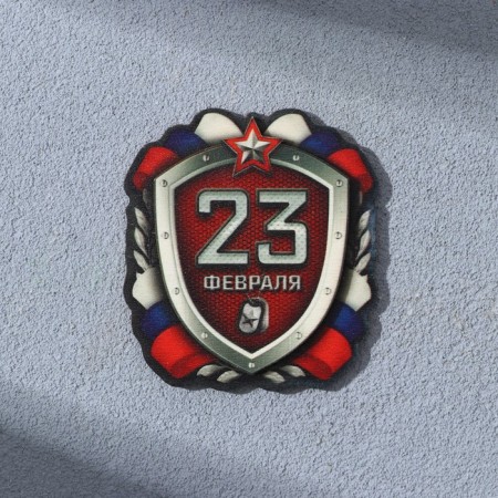Wooden magnet "Best Defender", 5.8 x 6.5 cm-2