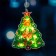 LED figure on the suction cup “Christmas tree” 16 × 20 cm, plastic, batteries AAAX3 (not in the kit), glow warm white