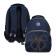 School backpack, 40 x 27 x 20 cm, Grizzly, ergonomic back, laptop department, blue