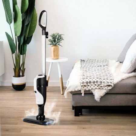 Steam mop KitFort KT-1066, 1500 W, 370 ml, cord 5 m, black and white-3