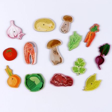 Locking game Sorter "Poster with vegetable soup"-7