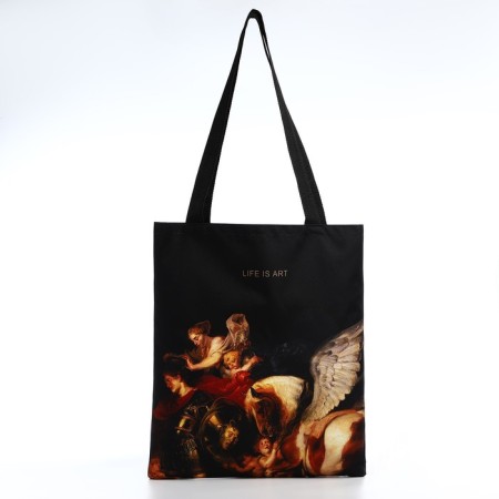 Bag Schoper Life is Art, 35x0.5x40 cm, Department without lightning, without lining, black-2