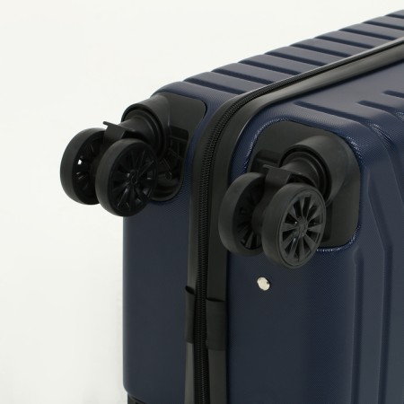 Small suitcase 18 "on lightning, code castle, 4 wheels, blue color-6