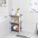 Floor eba with shelves of 3 sectional krita, color lilac fog