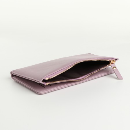 Women's wallet on magnets, pink color-3