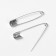 English pins, 22 mm, 2000 pcs, silver color