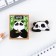 Wooden icon "Panda", 4 x 2.7 cm