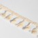 Decorative braid "Furger", 45 mm, 10 ± 1 m, beige color