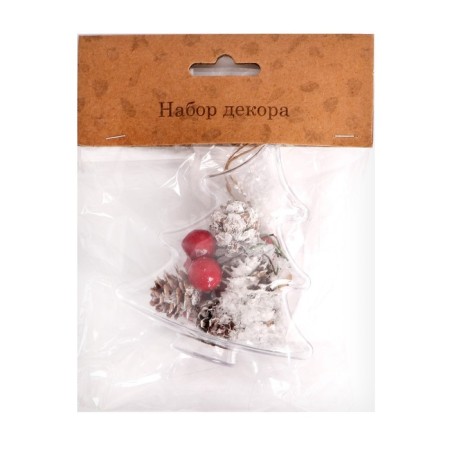 New Year. Suspension with natural decor "Winter Christmas tree"-2