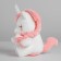 Soft toy "Unicorn", 22 cm, pink color