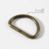 Half rings for bags, d = 25 mm, thickness - 3 mm, 10 pcs, bronze color