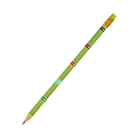 Chernographic pencil with an eraser "Multiplication table", HB-4