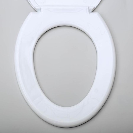 Sit with a toilet lid Rossplast "Decor. Forest ”, 44.5 x 37.5 cm, white color-2