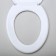 Sit with a toilet lid Rossplast "Decor. Forest ”, 44.5 x 37.5 cm, white color