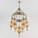 Suspended chandelier Citilux "Cairo" CL419163, 56x56x100 cm, 7x75W, e27, brown color