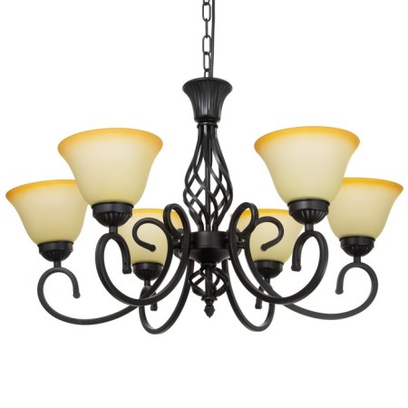 Chandelier 2714/6 E27 40W Black 72x72x42-72 cm Bayerlux-1