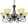 Chandelier 2714/6 E27 40W Black 72x72x42-72 cm Bayerlux