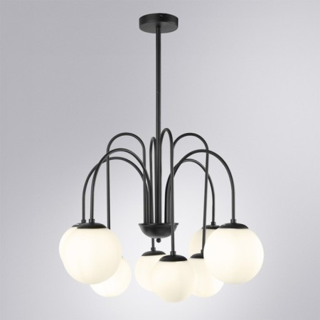 ARTE LAMP MEBSUTA A1675LM-8BK, E14, 8x40 W, 75x75x63 cm, black chandelier-1