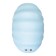 Vacuum-wave stimulator Qli by Flovetta Scall, 6 cm, silicone, blue color
