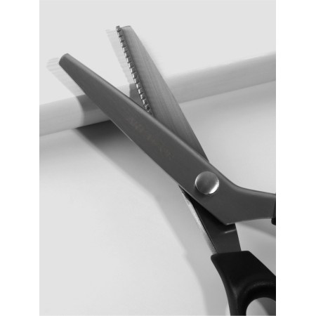 Scissors "Zigzag", 9 ", 23 cm, step - 3 mm, black color-6