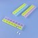 Airman - Organizer "Week", English letters, 21 × 6 × 2 cm, morning/evening, 14 sections, color mix