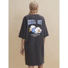 Female dress, size XL, dark gray color