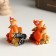 Polystone souvenir "Dragon with coins and cannon" MIX 5.8x4x5.6 cm