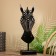 Mask "Zebra" on the stand, Albezia 50 cm
