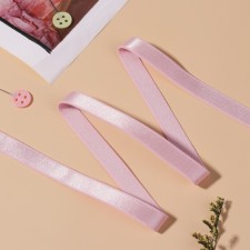 Glass for straps, shiny, 10 mm, 10 ± 0.5 m, pink color