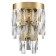 Bra Indigo, 12029/2W Gold. 2x40W, E14, 220x130x300 mm, transparent color