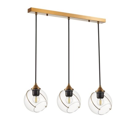 Suspended EVOLUCE lamp. Sle103103-03. Satturo. 3x60 watts, E27, 65.5x15 cm, golden color-5