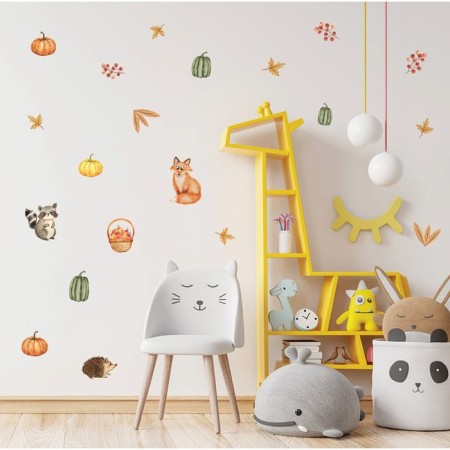Interior color sticker "Beast in the autumn forest" 50x70 cm-5