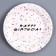 Set of paper dishes disposable Happy Birthday: 6 plates, 6 glasses