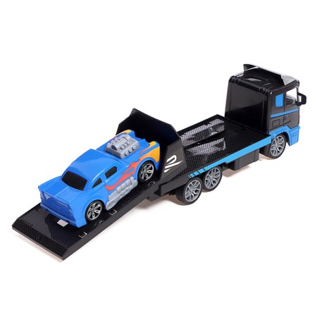 Avtobos truck, radio management, with a machine, blue-4