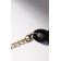 The necklace "chain" diagonal, black color, 45cm