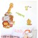 Interior plastic sticker "Cute animals" 60x90 cm