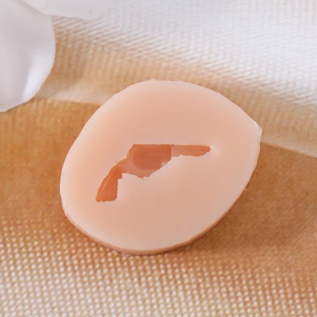 Mold Silicone "Revolver" 1.8x1.2 cm-1