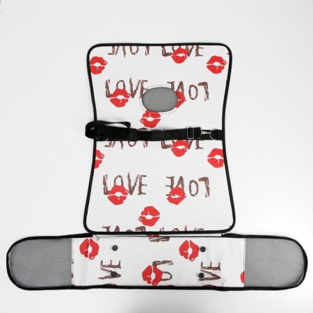 Bag - Animal Carriage "Love", size L, white, 53 x 21 x 29 cm-6