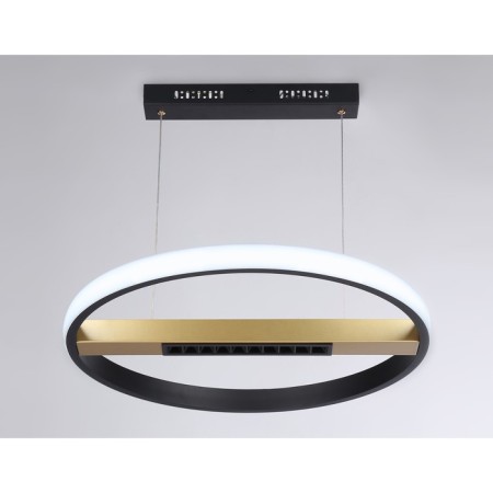 LED LED suspension with the control panel Ambrella Light, Linetech, FL51489, LED, 62 W, ​​4650LUM, 3000-6400K, black color, gold-4