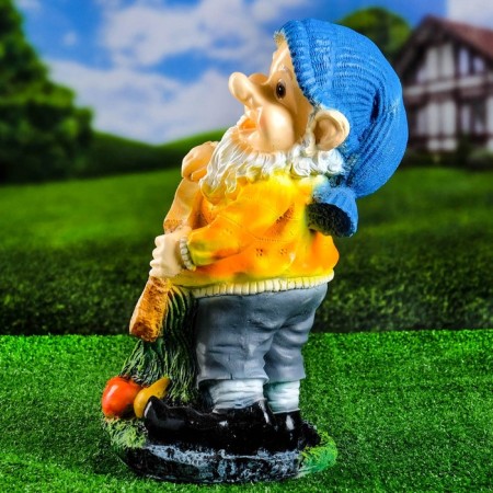 Garden figure "Dwarf with a sign" 28x24x45cm-2