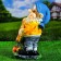 Garden figure "Dwarf with a sign" 28x24x45cm