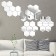 Interior stickers "honeycomb", mirror, wall decor, set 12 pcs, 16 x 18 cm